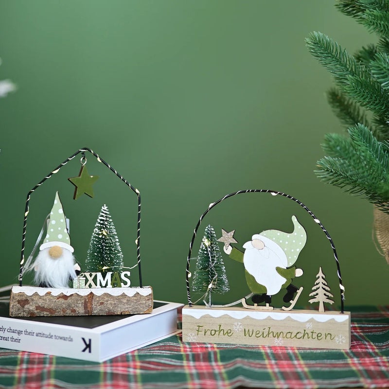 Bluejw Christmas Wooden Night Light - Exquisite Design, Warm LED Glow - Holiday Decorative Night Lights - Image 5